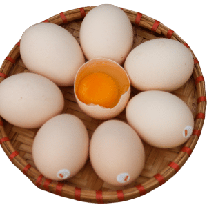 Trứng gà thảo dược size lớn (Khay 6 quả)